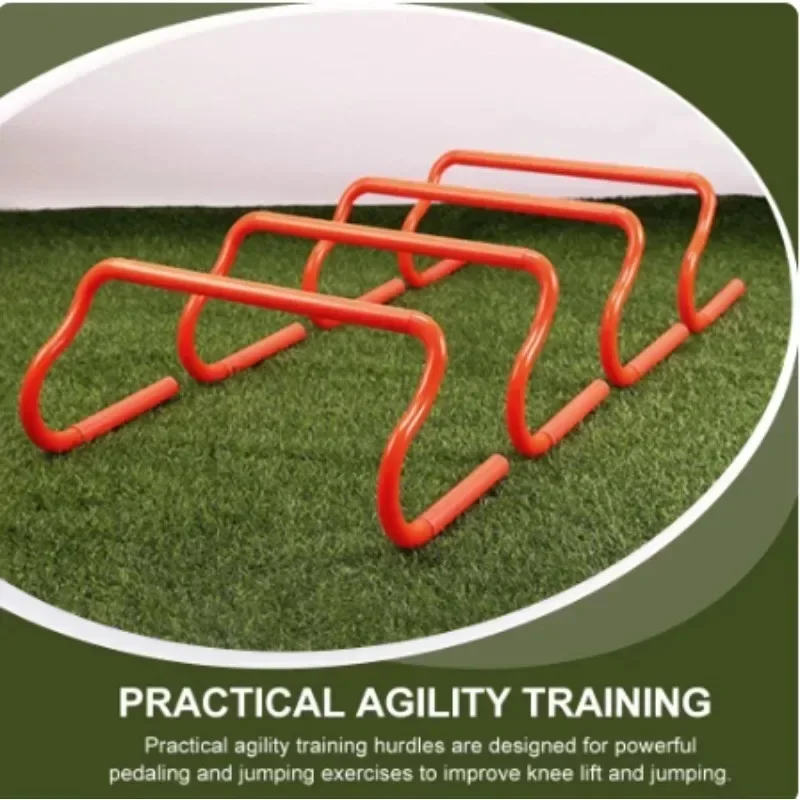Foldable Speed Hurdles Adjustable Height Football Training Mini Jumping Bars Portable Agility Hurdle Outdoor Sports Accessories