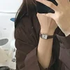 Retro Watches Classic Casual Quartz Dial Leather Strap Band Rectangle Clock Fashionable Wrist Watches for Women Harajuku Y2k 5