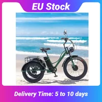 Tricycle électrique pour adultes, batterie amovible, portée de 65km, 750w, 48W, Transmission à 7 vitesses, 24 pouces, vélo électrique pour la neige et la graisse 1