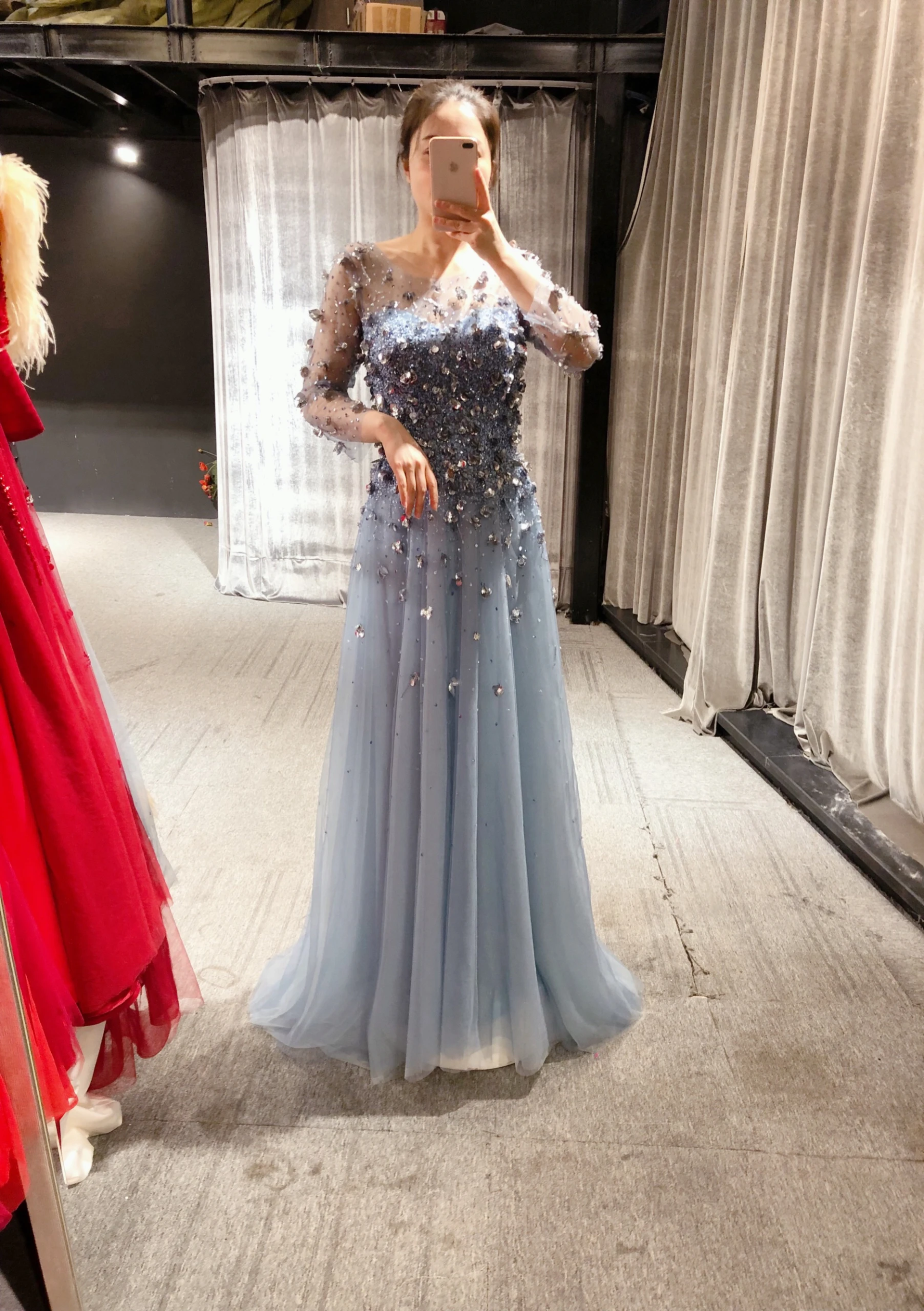 Long Gowns, Blue at Rs 849 in Surat | ID: 26206602212