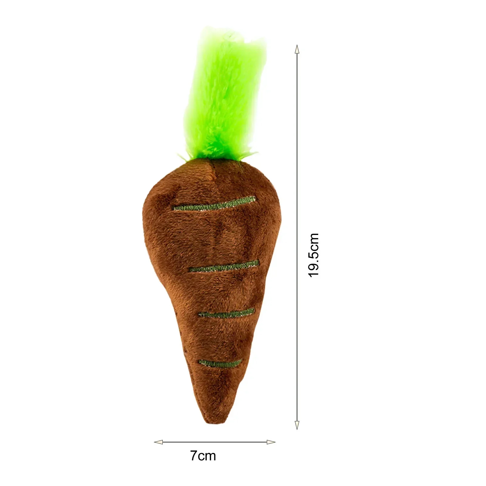 1pc Sounding Puppy Dog Chew Toy Fruit Vegetable Cartoon Carrot Squeak Toy for Cat Pets Plush Toys Small Dog Toy Animal Plush