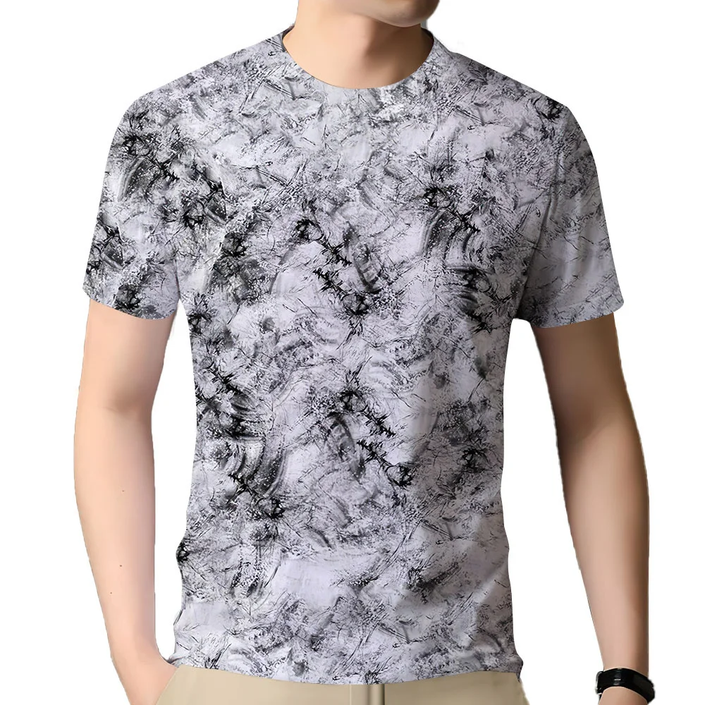

Футболка мужская оверсайз с принтом, тенниска с коротким рукавом, повседневная майка с 3D принтом, модная одежда