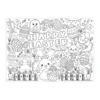 DIY Easter Coloring Poster,Happy Easter Coloring Tablecloth,Design With Easter Crafts School Activities Party Decorations 2