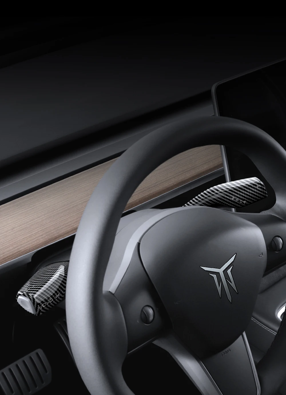 For Tesla Model 3 Y Juniper Full Package Trim Cover Of Carbon Fiber Matte Finish