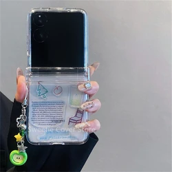 Korean Snowman Illustration Clear Phone Case for Xiaomi Mix Flip (Clear)