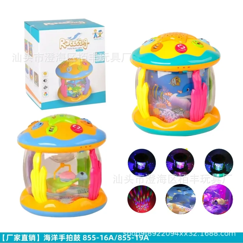 

Детские игрушки 6 0 12 месяцев, музыкальные игрушки для детей, ротационный проектор для океана, Ранние развивающие игрушки Монтессори с музыкой, детские игрушки 1 2 3