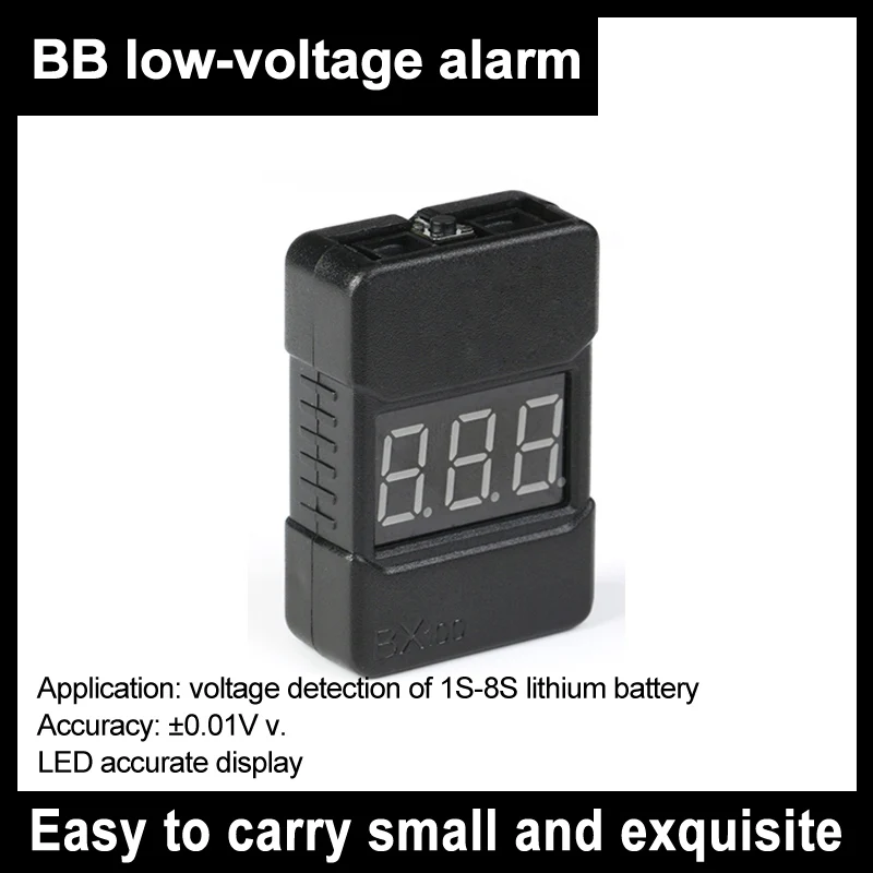 

1/2 Bx100 1-8s Lipo Battery Voltage Tester/low Voltage Buzzer Alarm/battery Voltage Detector With Dual Speakers Power Display