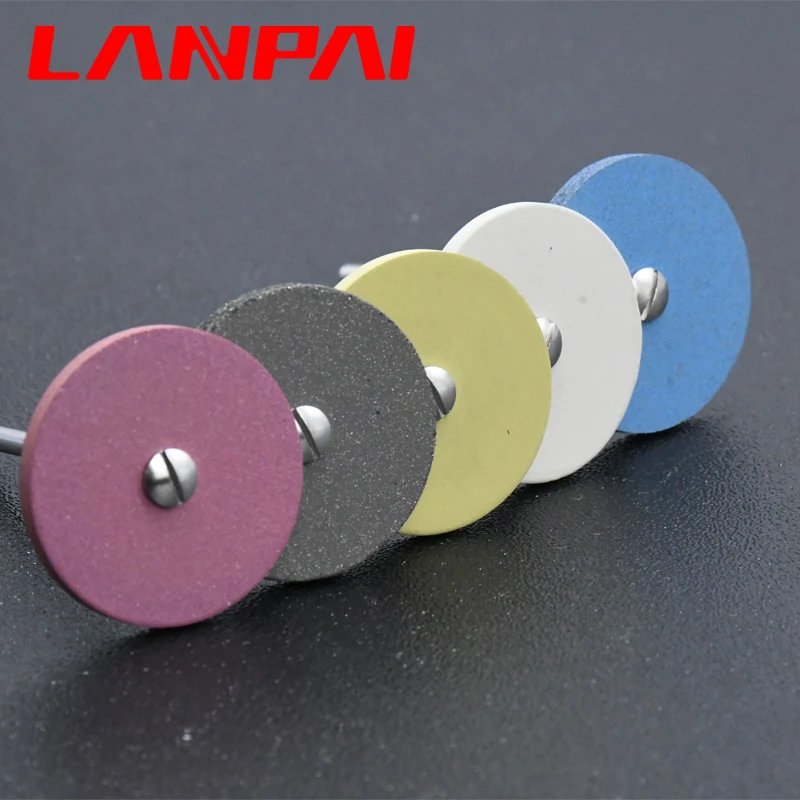 

Lanpai 2*26mm Dental Lab Rubber Diamond Pocerlian Zirconia Polishing Grinding Head Dentistry Material Drill HP