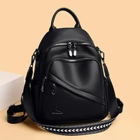 2026 Sac à Dos de Luxe pour Femme avec Logo Métallique Exquis, Sac à Dos de Créateur Multifonctionnel Grande Capacité, Sac à Dos pour Livres 1