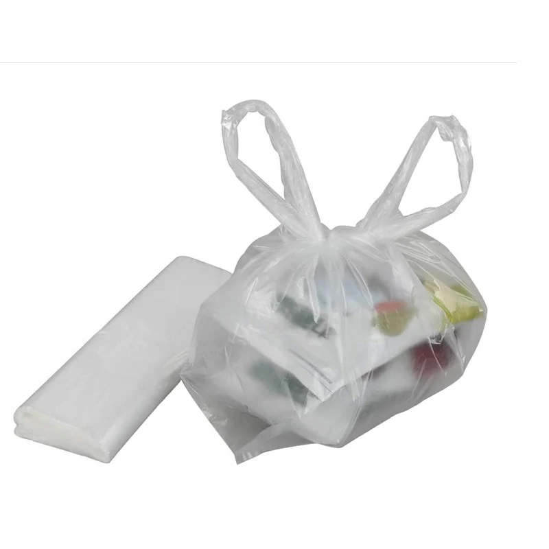 300pcs~100pcs Plastic T-Shirt Retail Shopping Design Supermarket Bags Handles Packaging, 6