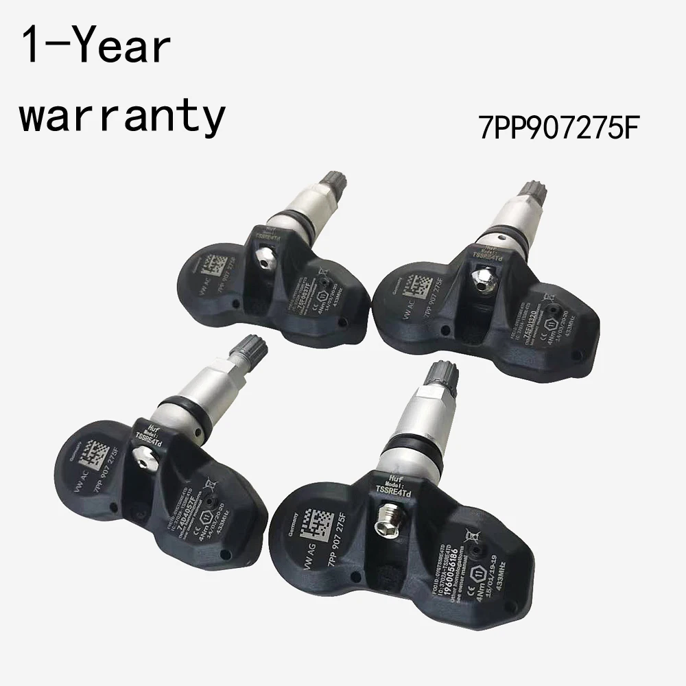 

4Pcs Tire pressure sensor For Audi A4 S4 R8 A6 S6 Q7 RS6 RS4 RS7 A8 S8 VW Touareg Phaeton 7PP907275F