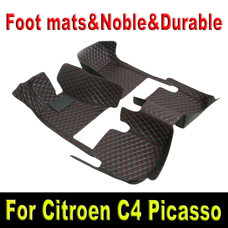 

Автомобильные коврики для Citroen Grand C4 Picasso SpaceTourer, 7-местный кожаный коврик 2006 ~ 2013, аксессуары для интерьера автомобиля 2010