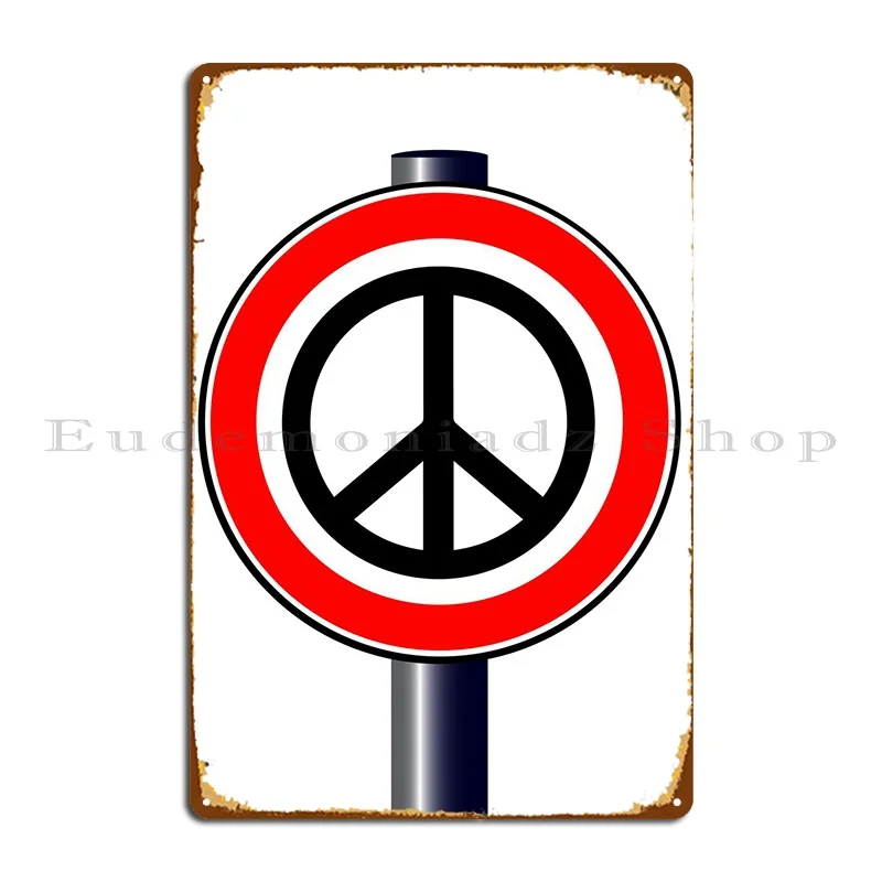 Ban The Bomb Road Sign Metal Sign Pub Cave Cinema Print Targhe Tin Sign Poster