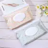 Wet Wipes Bag Portable Baby Wet Wipe Pouch Wipes Holder Case Flip Cover Snap Reusable Wet Wipe Bag Outdoor Useful Tissue Box 2