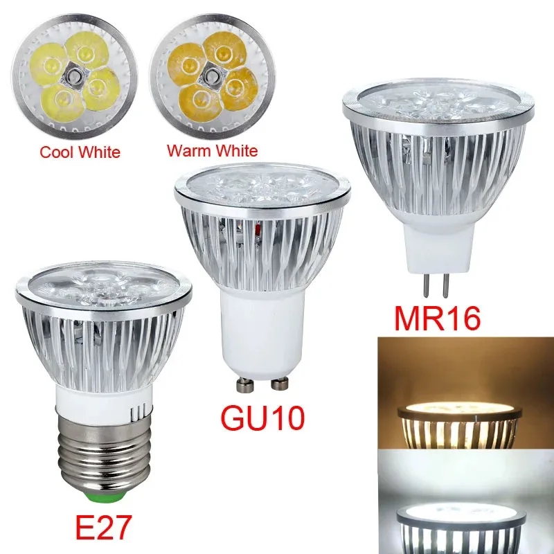 

High power GU10 LED Bulb 9W 12W 15W lampara 220V E27 E14 MR16 12v LED de alta potencia luz caliente/blanco LED lamp Downlight