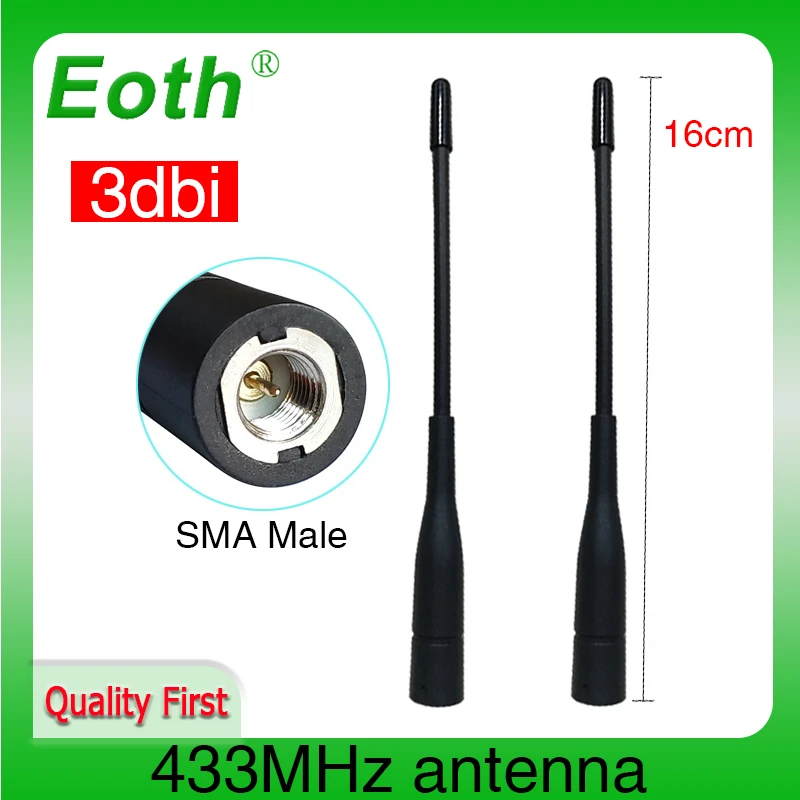 best antenna for rak miner 433MHz antenna SMA Male Connector antena 433 mhz antenne directional 433m IOT waterproof antennas for Walkie talkie wireless fiberglass antenna kit