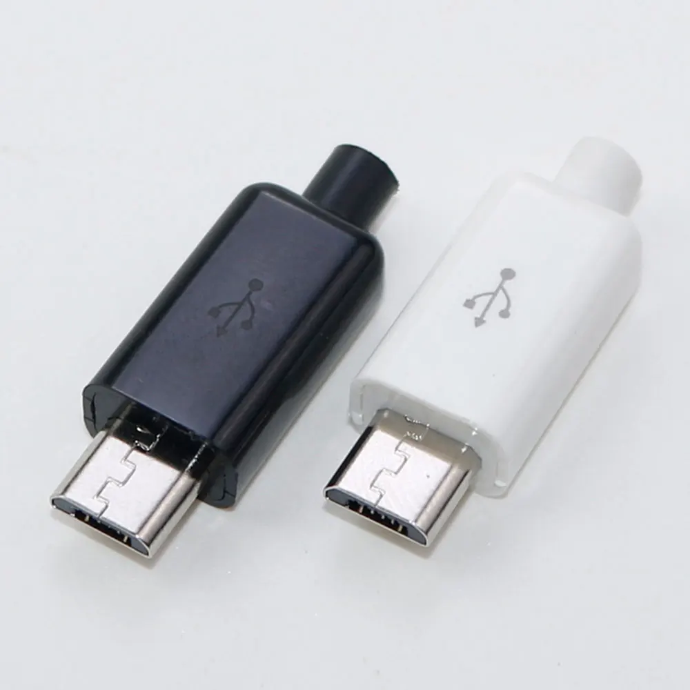 1pcs Micro USB 5PIN Welding Type Male Plug Connectors Charger 5P Type C USB Tail Charging Socket 4 in 1 White Black 1pcs Micro USB 5PIN Welding Type Male Plug Connectors Charger 5P Type C USB Tail Charging Socket 4 in 1 White Black
