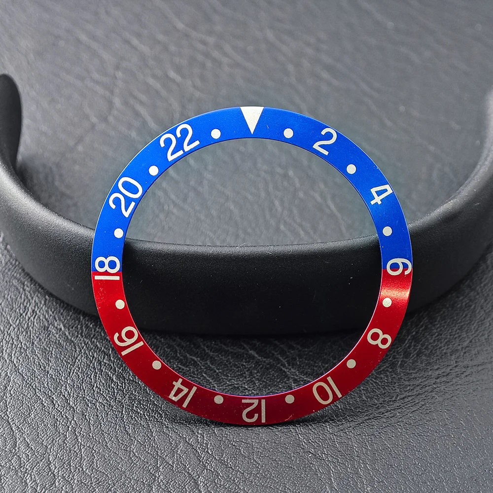 Men's Watch Replacement Bezel Insert with Tilted Ceramic and Carbon Fiber Texture