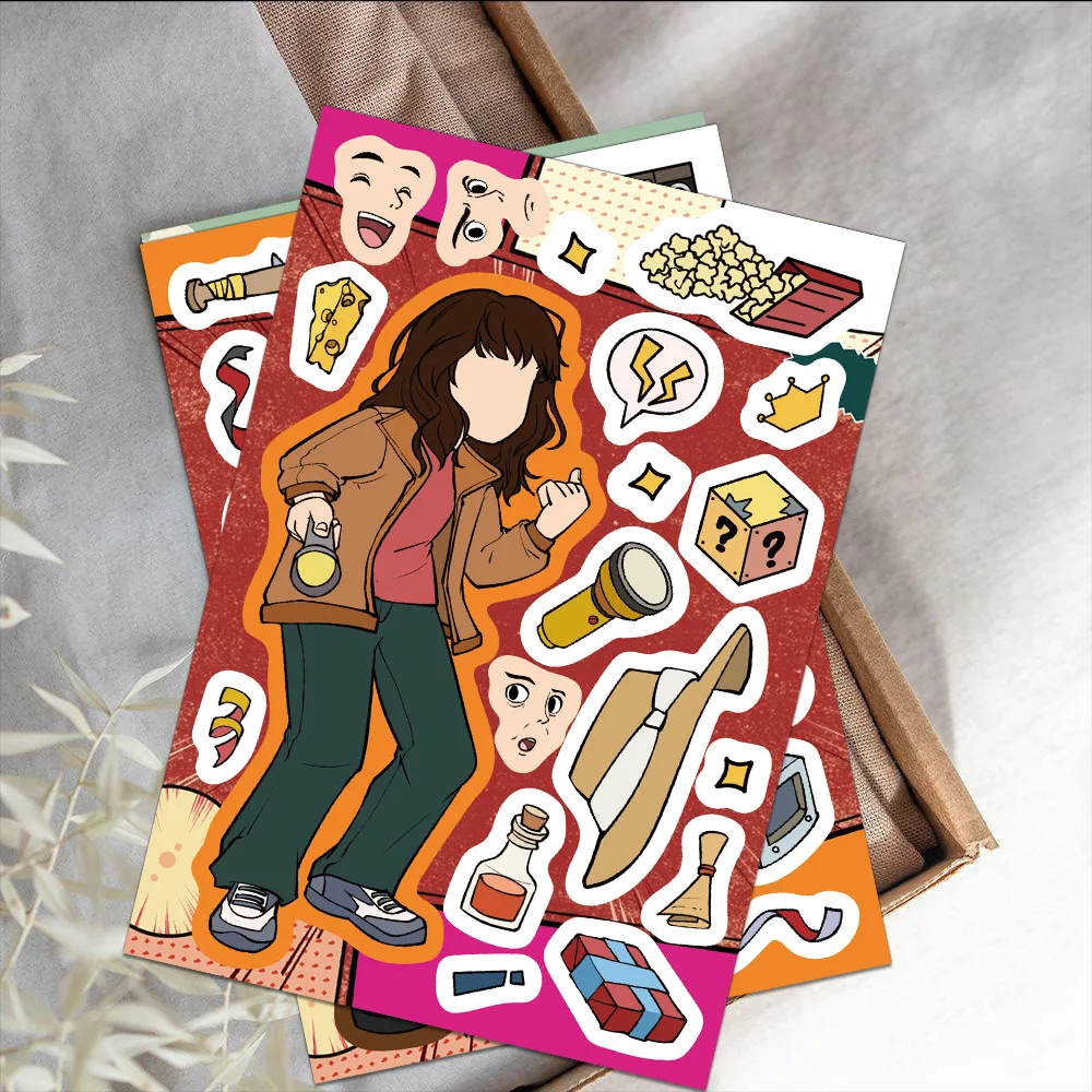 8PCS Cartoon New Movies Strang  Stickers Cartoon Waterproof Graffiti Vinyl Decals Laptop sticker - 4