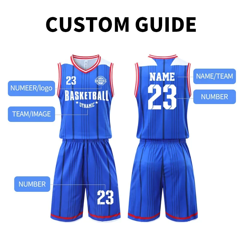 Polyester Basketball Jersey Quick Dry Mesh Breathable Sport Training Plus Size Basketball Uniform For Men'S LQ310