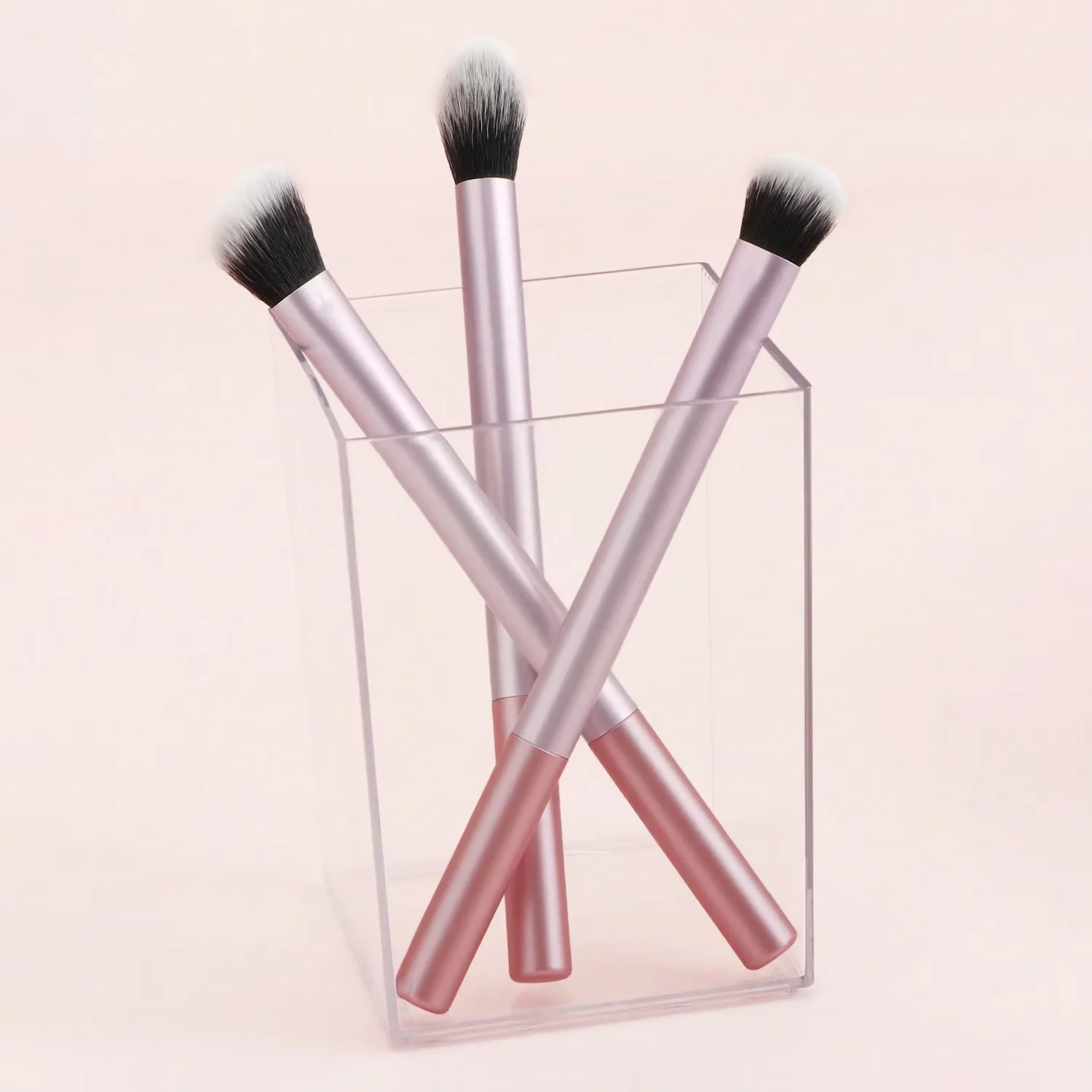 Deluxe 13-Piece Soft Aluminum Makeup Brush Collection: Foundation, Contour, and Blush Brushes