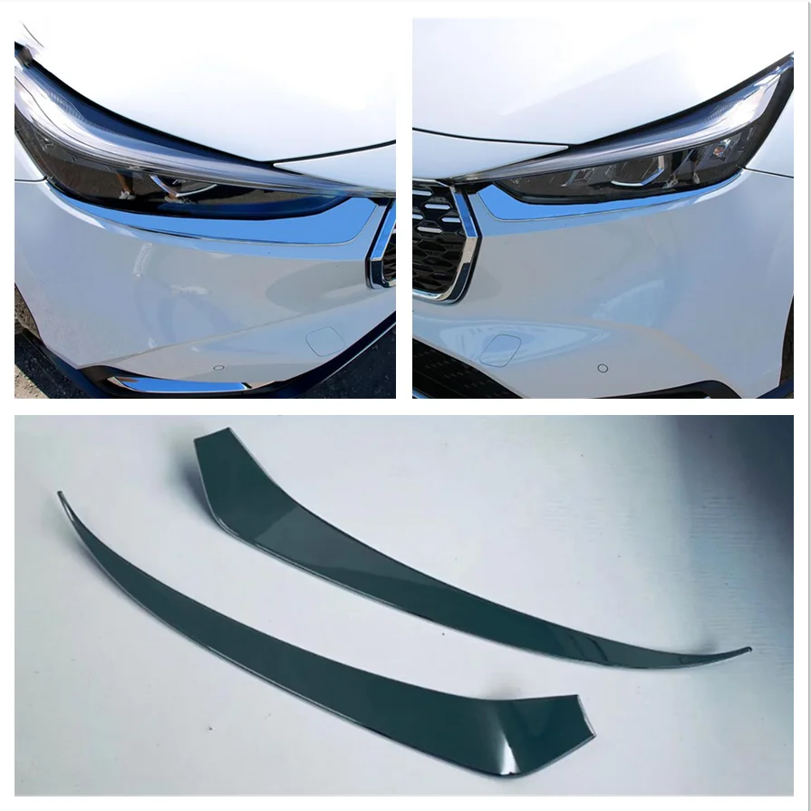 

Для Honda Vezel HR-V E:HEV 2021 2022 аксессуары Фары Брови Веки хромированная отделка крышка Внешний Стайлинг автомобиля