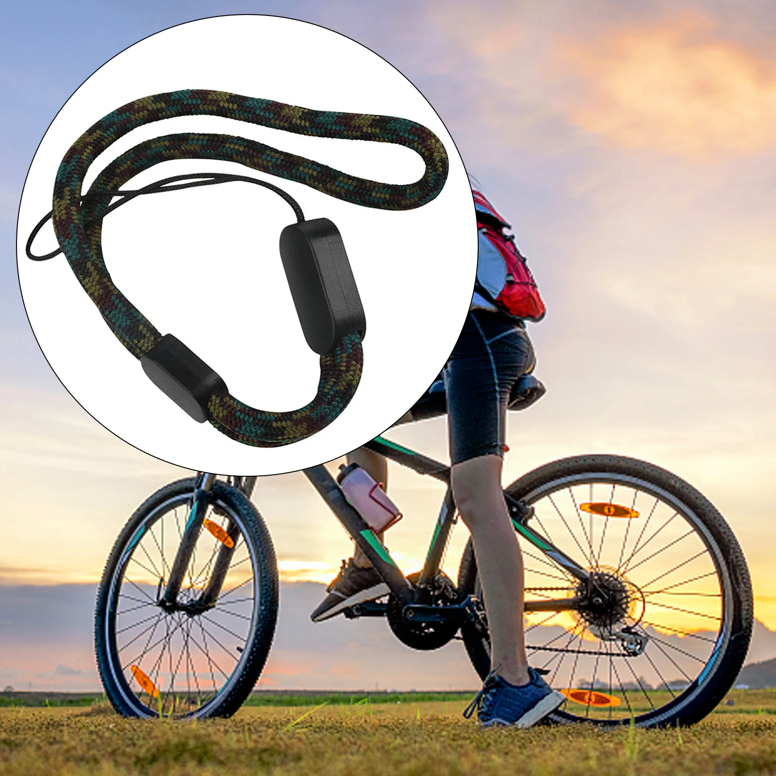 Sicherheit Sicherheits gurt Lanyard für Helm Cam für Garmin Edge Fahrrad Lichter Anti Loss Seil Fahrrad Ersatzteile Zubehör – Detail 1