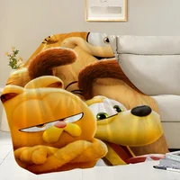 Cartoon G-Garfields Blanket Skin friendly comfort warm soft plush blanket suitable sofa living room office bedroom 2