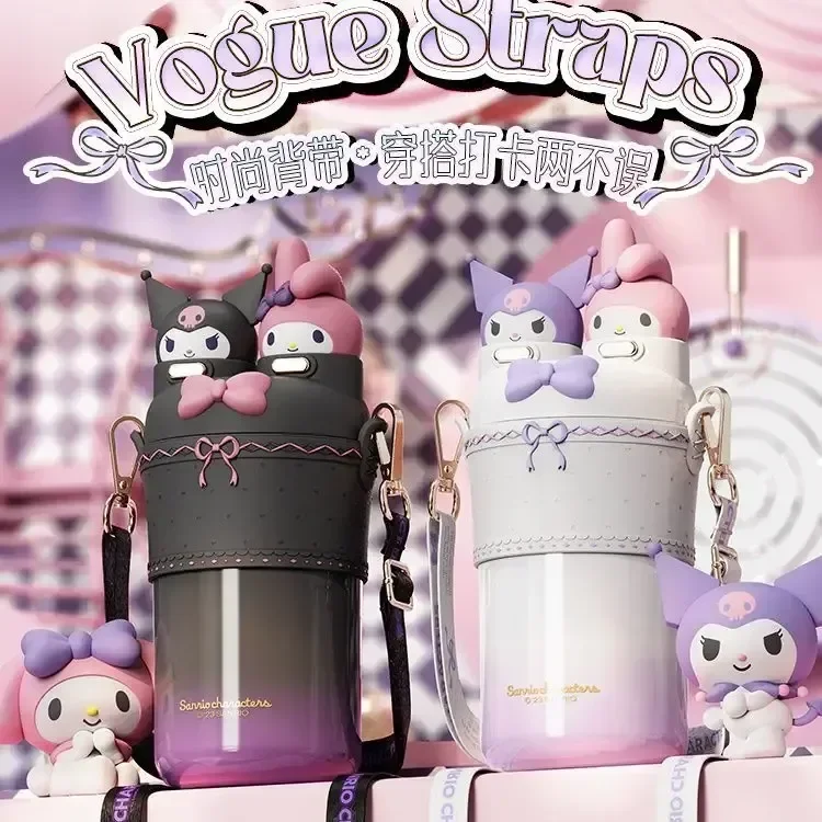 

500 мл Sanrio оригинальная Термокружка Kuromi мультфильм 316 нержавеющая сталь портативная Лолита чашка для воды путешествия бутылка для воды Kawaii Дети