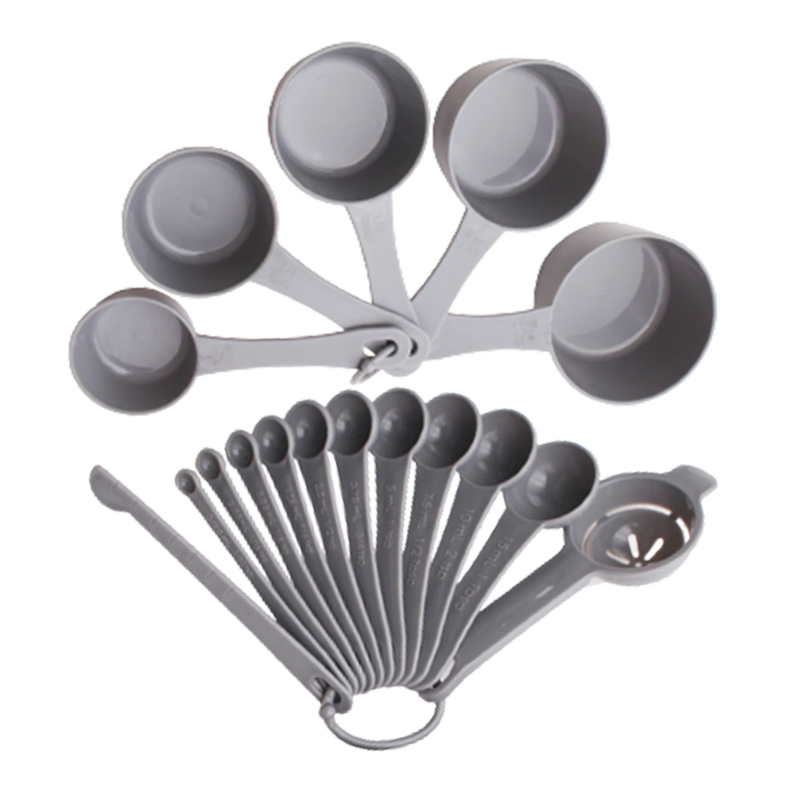 17pcs Grey