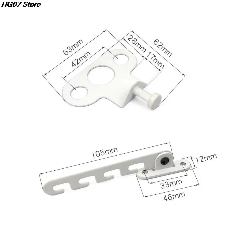 Metal Window Limiter Latch Wind Hook Latches Brace Casement Blocking Lock Catch Stay Position Stopper For Child Safety Protector images - 6