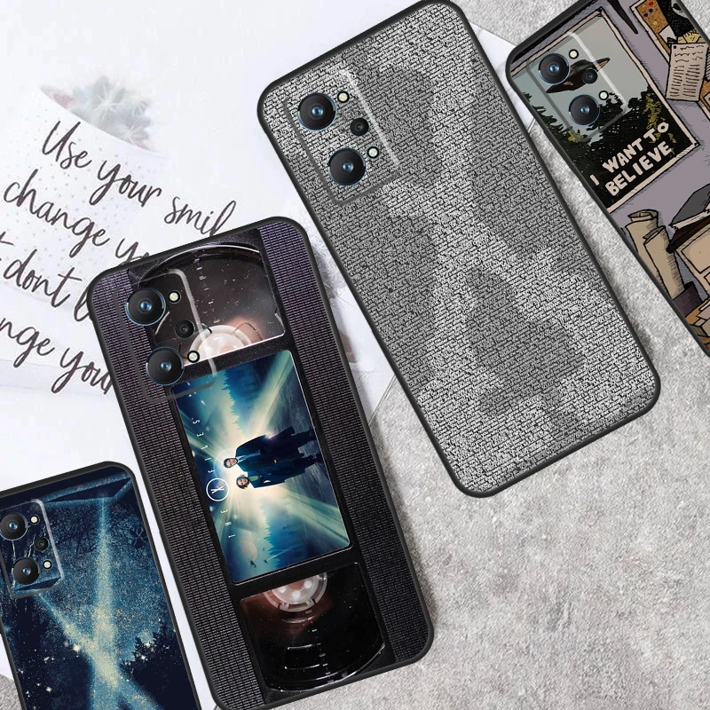 The X Files I Want To Believe Per Realme C55 C53 C35 C33 C30 C25S C21Y C11 C15 Gt3 Gt5 Gt Neo5 9 10 11 12 Pro Plus Case