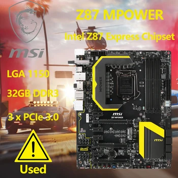 MSI Z87 MPOWER LGA 1150 인텔 Z87 HDMI SATA 3 USB 3.0 ATX 마더보드, 쉴드 포함