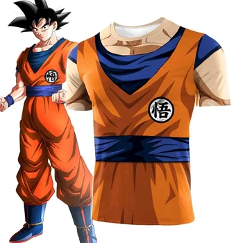 Dragon Ball Tshirt maglia con stampa 3D Goku con muscoli 1