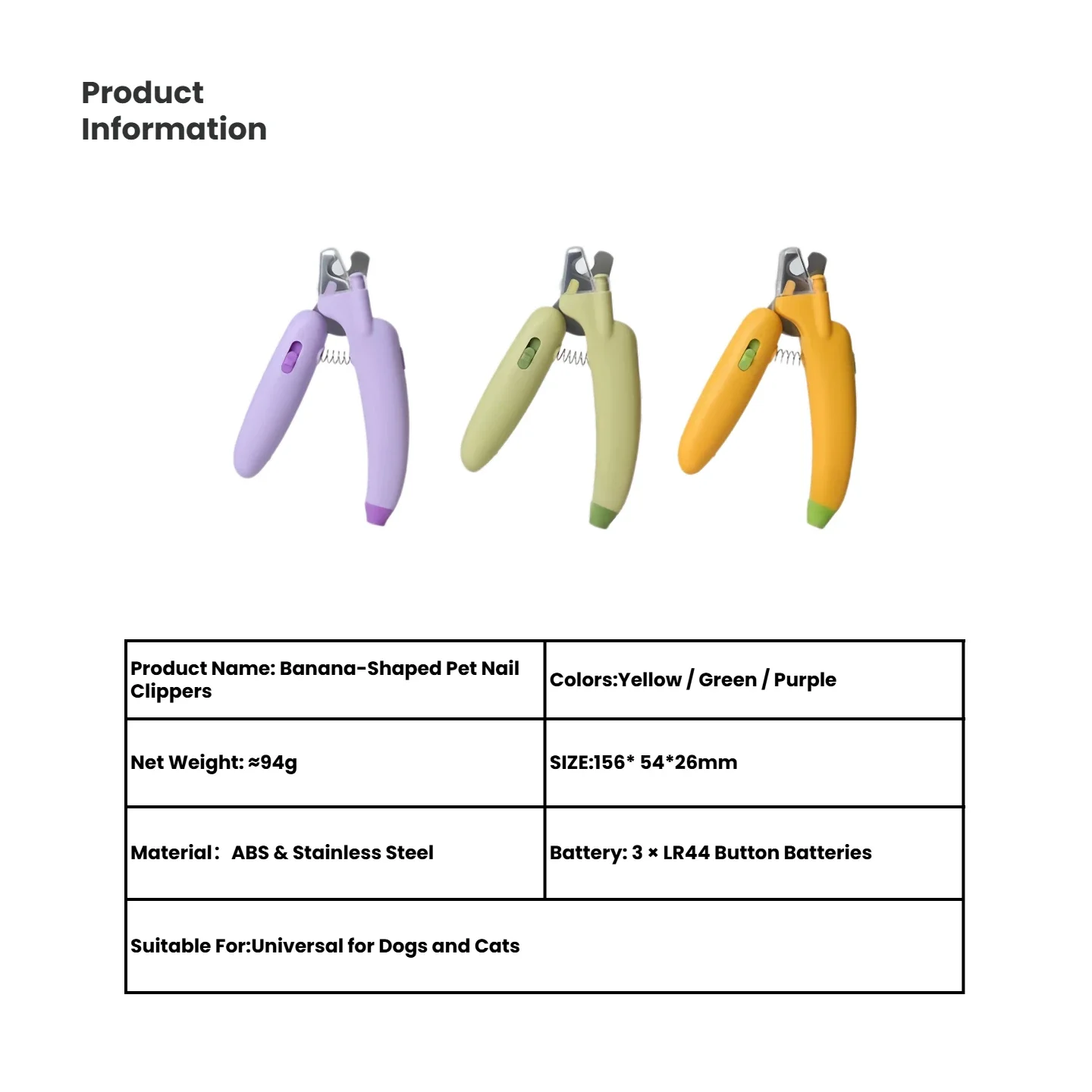 Coupe-griffes professionnel en acier inoxydable pour chien et chat_voghion.com