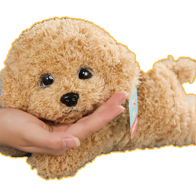 Realistic Teddy Dog Lucky Puppy Cute Soft Cotton Toy Christmas Children B4G6 