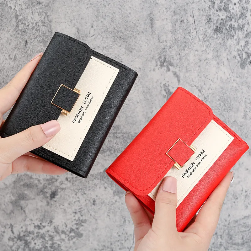 Sunwel Fashion Girls Cute 3D Duck Mini Folding Wallet Tiny Wallet Cash  Pocket Card Holder ID Window Purse for Women
