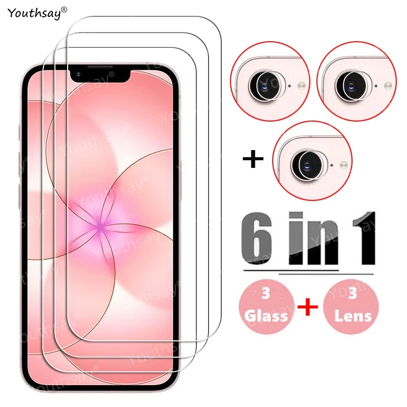 Premium Tempered Glass Screen Protector with HD Clarity and Camera Lens Film