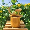 Water humidifier decoration Bamboo fountain crafts fortune Feng shui wheel water feature decoration Creative wedding gift 1