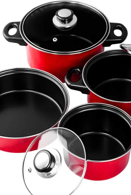 7 Pcs Carbon Steel Nonstick Cookware Set 4