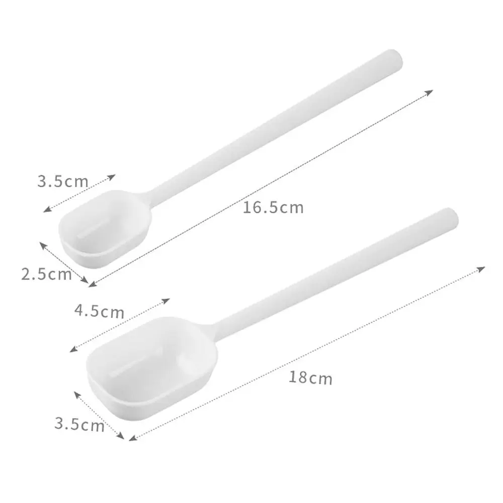 Multi-purpose Transparent Plastic Measuring Spoon with Scale Pet Feeding Scoop Salt Spoon Washing Powder Kitchen Gadgets