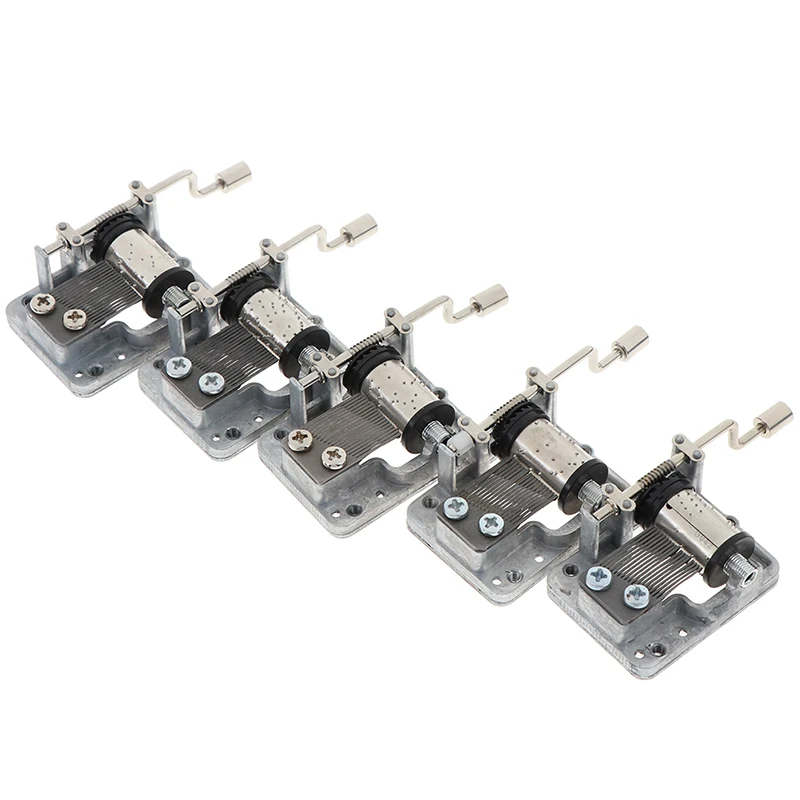 Music Box Mini Hand Cranking Movement DIY Play Set Mechanical Hand Crank