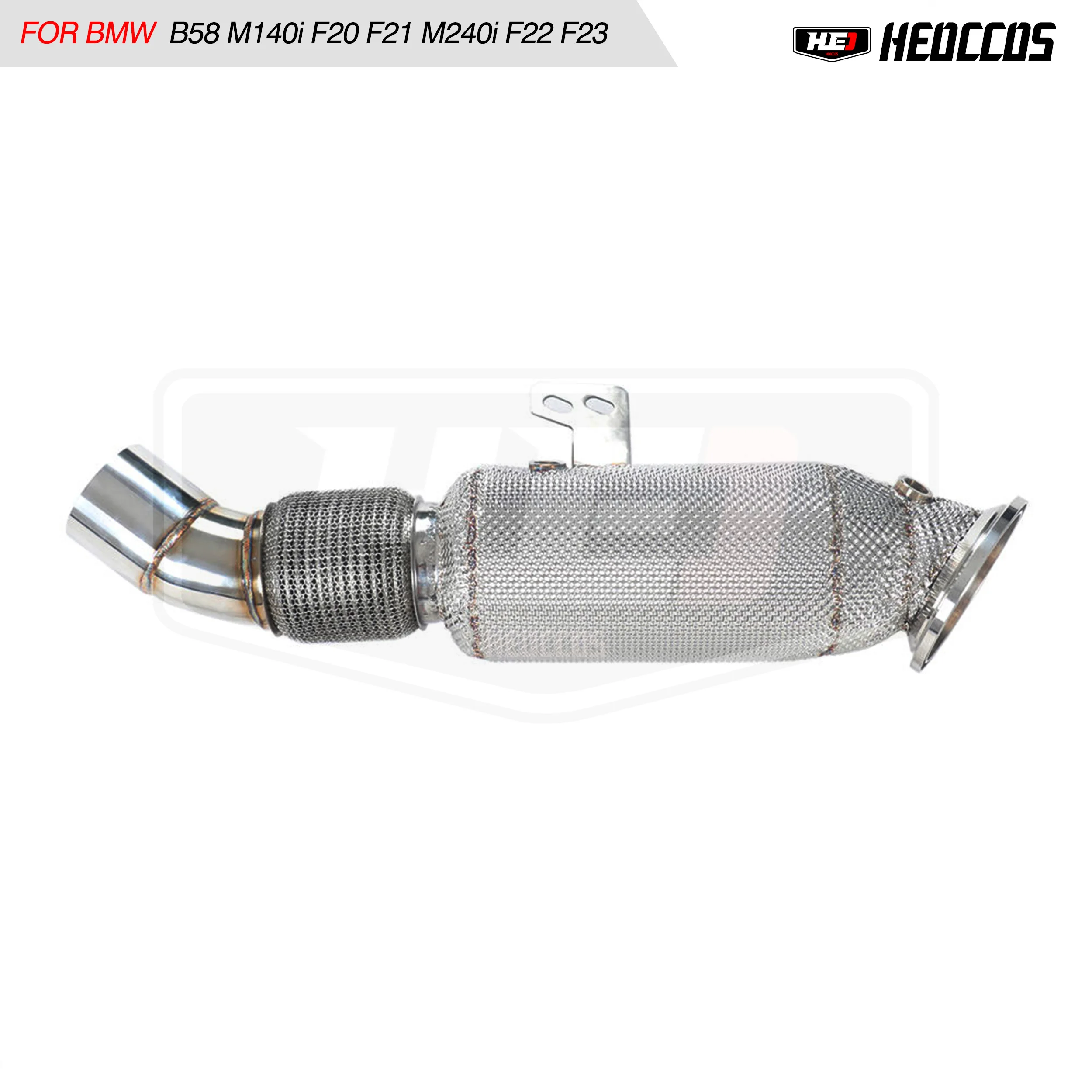 Heo Ss 304 Turbo Downpipe Di Scarico Per Bmw 340I 440I 740I 540I B58 Engine3.0L M140I F20 F21 M240I F22 F23