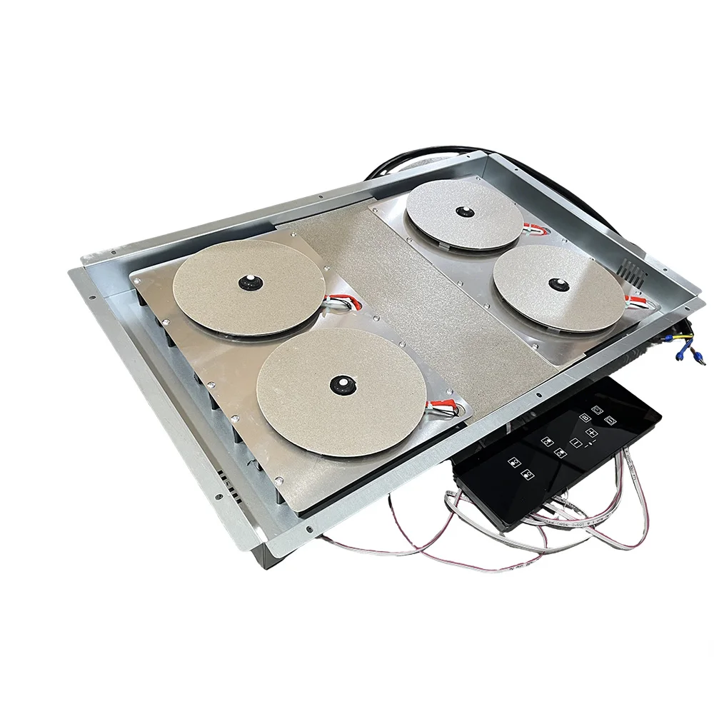 Invisible Built In induction cooker Under Granite Marble Countertop Hidden 4 burner Hob Separated Control