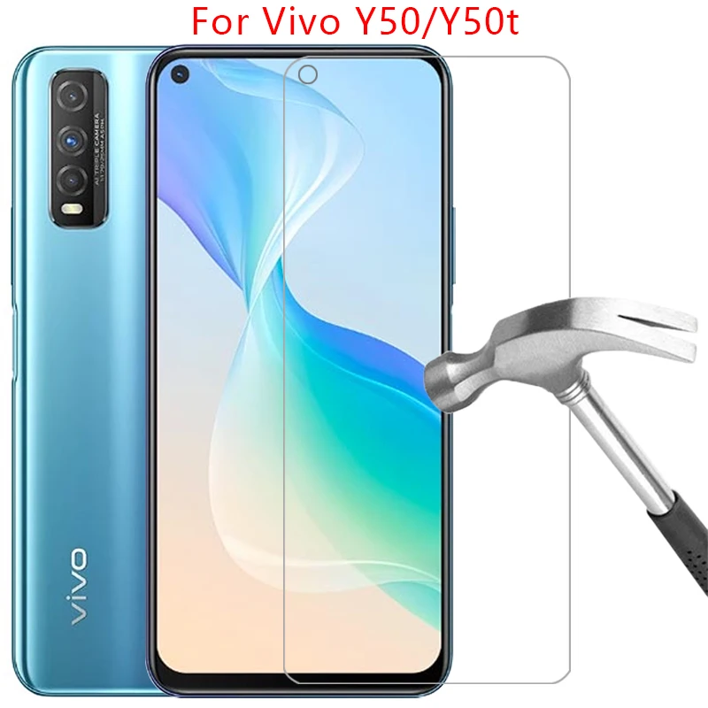 

protective tempered glass for vivo y50 y50t screen protector on vivoy50 vivoy50t y 50 t 50t 50y safety phone film 9h viv 6.53