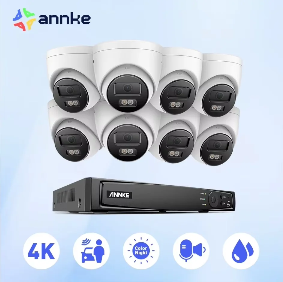 Security Camera ANNKE 4K Ultra HD POE Video Surveillance System