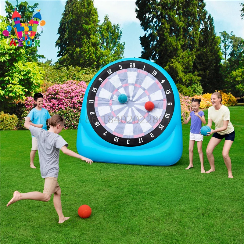 2m Inflatable football dart game for kids playing inflatable soccer sport game