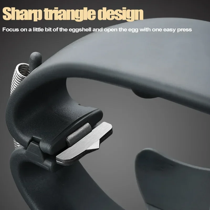 Egg Shell Opener Stainless Steel Egg Opener Scissors Egg Tools Eggshell Cracker Topper Separator Kitchen Accessories
