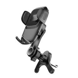 Universal Hands - Free Car Vent Phone Holder with Extension Clip (Black)
