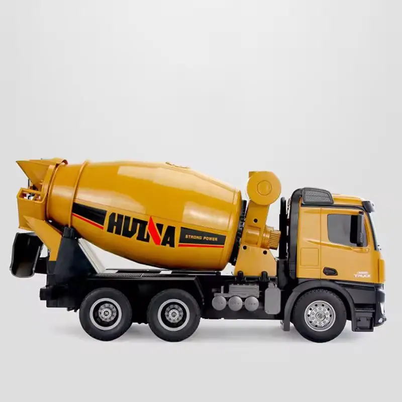 Huina 1/14 1574 Rc Concrete Mixer Truck Remote Control Concrete Rc Cars Toys 2.4ghz Light Sound Outdoor Toys Boys Gift Rc Model 6
